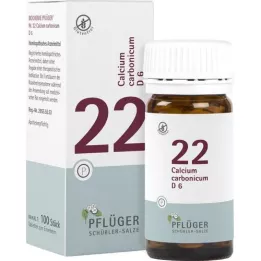 BIOCHEMIE Pflüger 22 Calcium carbonicum D 6 tabletter, 100 stk