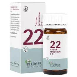BIOCHEMIE Pflüger 22 Calcium carbonicum D 6 tabletter, 100 stk