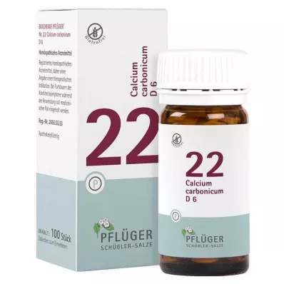 Biochemistry Pflueger 22 Calcium carbonicum D 6 tabletter, 100 stk