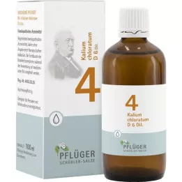 BIOCHEMIE Pflüger 4 Kalium chloratum D 6 dråber, 100 ml