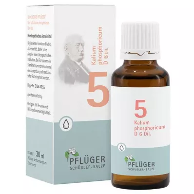 BIOCHEMIE Pflüger 5 Kalium phosphoricum D 6 dryp, 30 ml