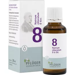 BIOCHEMIE Pflüger 8 Natrium chloratum D 6 dråber, 30 ml