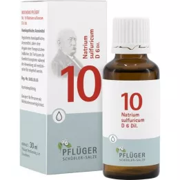 BIOCHEMIE Pflüger 10 Natrium sulfuricum D 6 dryp, 30 ml