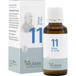 BIOCHEMIE Pflüger 11 Silicea D 12 dråber, 30 ml