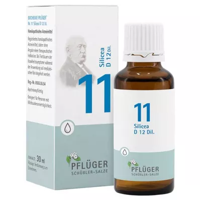 BIOCHEMIE Pflüger 11 Silicea D 12 dråber, 30 ml