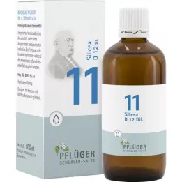 BIOCHEMIE Pflüger 11 Silicea D 12 dråber, 100 ml