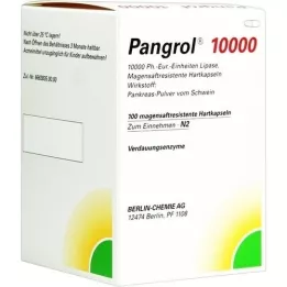 PANGROL 10.000 hårde kapsler med enterisk belagt skal, 100 stk