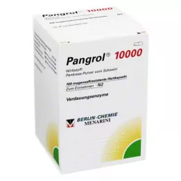 PANGROL 10.000 hårde kapsler med enterisk belagt skal, 100 stk