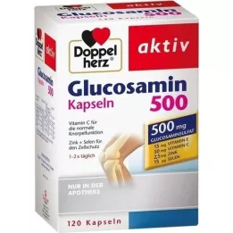 DOPPELHERZ Glucosamin 500 kapsler, 120 kapsler