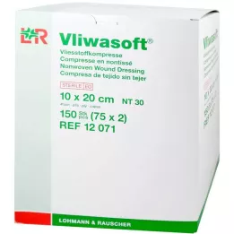 VLIWASOFT Ikke-vævede kompresser 10x20 cm sterile 4l, 150 stk