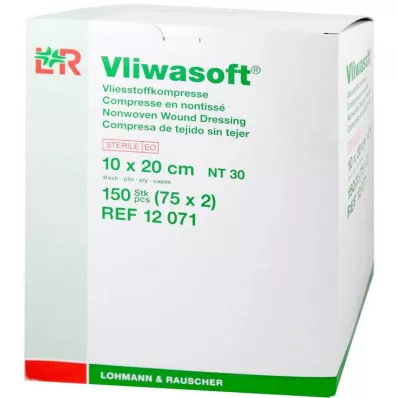VLIWASOFT Ikke-vævede kompresser 10x20 cm sterile 4l, 150 stk