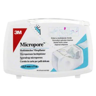 MICROPORE Fleecepatch 1,25 cmx5 m.Abr.1530NP-0SD, 1 stk