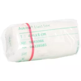 ASKINA Elast Fine bandage 6 cmx4 m cellofan-indpakket, 1 stk