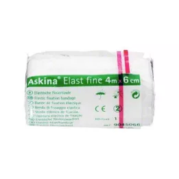 ASKINA Elast Fine bandage 6 cmx4 m cellofan-indpakket, 1 stk