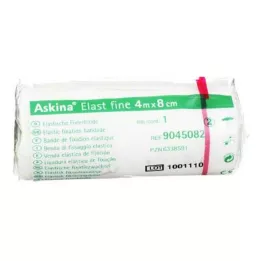 ASKINA Elast Fine bandage 8 cmx4 m cellofanindpakket, 1 stk