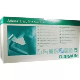 ASKINA Elast Fine bandage 6 cmx4 m løs, 100 stk