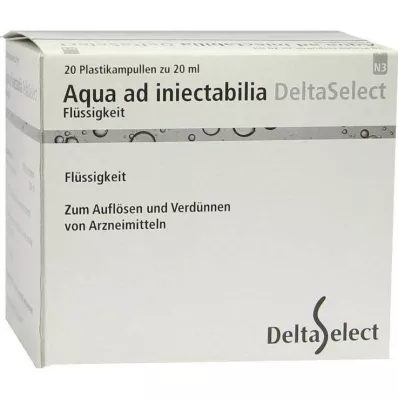 AQUA AD iniectabilia plast, 20X20 ml