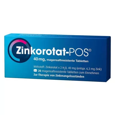 ZINKOROTAT POS enterotabletter, 20 stk