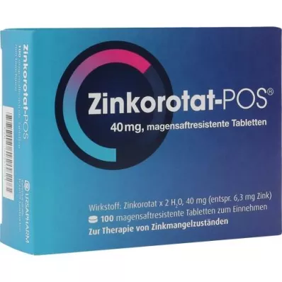 ZINKOROTAT POS enterotabletter, 100 stk