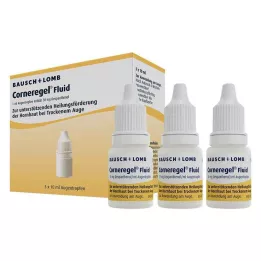 CORNEREGEL Væske øjendråber, 3X10 ml