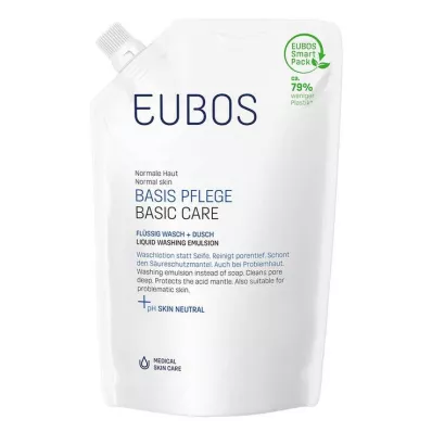 EUBOS FLÜSSIG blå uparfumeret genopfyldning, 400 ml EUBOS FLÜSSIG blå uparfumeret genopfyldning, 400 ml