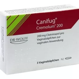 CANIFUG Cremolum 200 vaginale suppositorier, 3 stk