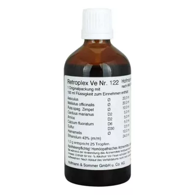 RETROPLEX VE Nr. 122 dråber, 100 ml