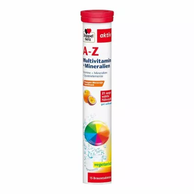 DOPPELHERZ A-Z Multivitamin+Mineral brusetabletter, 15 stk