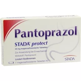 PANTOPRAZOL STADA protect 20 mg enterotabletter, 7 stk