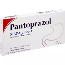 PANTOPRAZOL STADA protect 20 mg enterotabletter, 14 stk