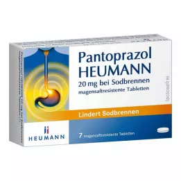 PANTOPRAZOL Heumann 20 mg mod halsbrand msr. tabletter, 7 stk