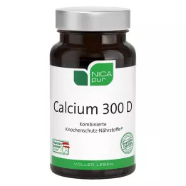 NICAPUR Calcium 300 D-kapsler, 60 kapsler