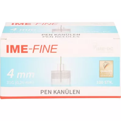 IME-fin Universal Pen Cannula 31 G 4 mm, 100 stk