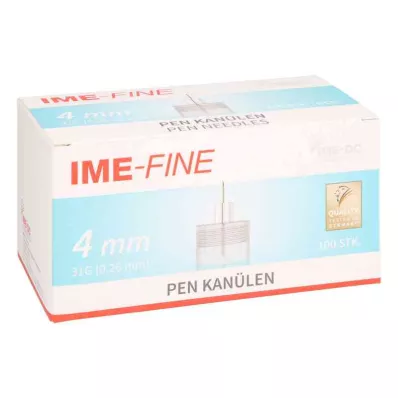 IME-fin Universal Pen Cannula 31 G 4 mm, 100 stk IME-fin Universal Pen Cannula 31 G 4 mm, 100 stk