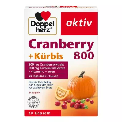 DOPPELHERZ Tranebær+Græskar kapsler, 30 kapsler