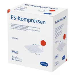 ES-KOMPRESSEN steril 5x5 cm 12x bulkpakke, 20X5 stk