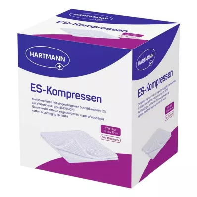 ES-KOMPRESSEN steril 10x10 cm 12x bulkpakke, 10X10 stk