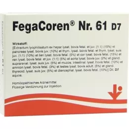 FEGACOREN No.61 D 7 ampuller, 5X2 ml