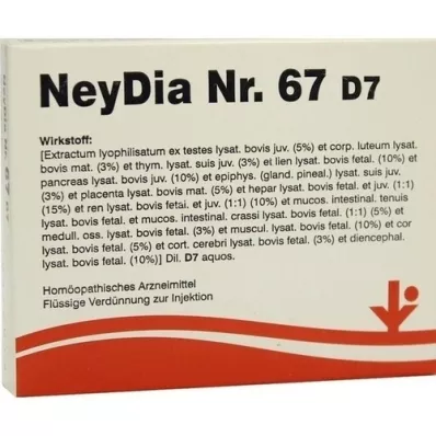NEYDIA No.67 D 7 ampuller, 5X2 ml