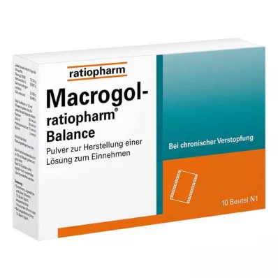 Macrogol ratiopharm Balance pulver til oral H.e. løsning, 10 stk