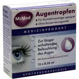 MCMED Pipetter til enkeltdosis øjendråber, 15X0,35 ml