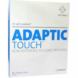 ADAPTIC Touch 7,6x11 cm ikke-hæftende silikone-sårbandage, 10 stk