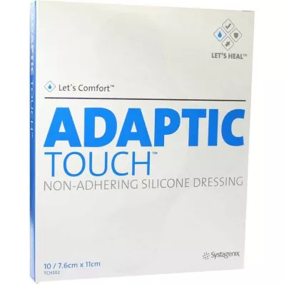 ADAPTIC Touch 7,6x11 cm ikke-hæftende silikone-sårbandage, 10 stk
