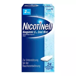 NICOTINELL Tyggegummi Cool Mint 2 mg, 24 stk