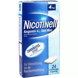 NICOTINELL Tyggegummi Cool Mint 4 mg, 24 stk