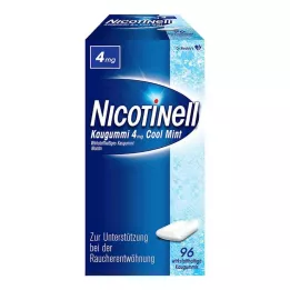 NICOTINELL Tyggegummi Cool Mint 4 mg, 96 stk