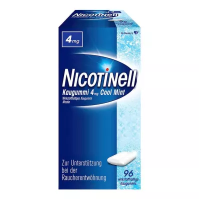 NICOTINELL Tyggegummi Cool Mint 4 mg, 96 stk NICOTINELL Tyggegummi Cool Mint 4 mg, 96 stk