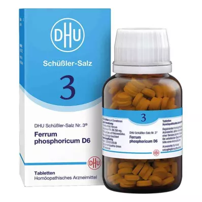 BIOCHEMIE DHU 3 Ferrum phosphoricum D 6 Tabletter, 420 Kapsler