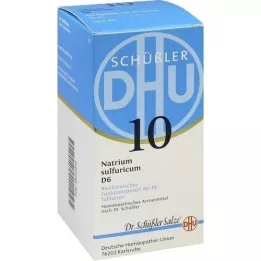 BIOCHEMIE DHU 10 Natrium sulphuricum D 6 tabletter, 420 stk