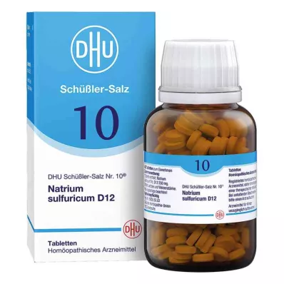 BIOCHEMIE DHU 10 Natrium sulfuricum D 12 tabletter, 420 stk BIOCHEMIE DHU 10 Natrium sulfuricum D 12 tabletter, 420 stk